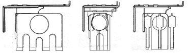 Paire de supports réglables pour tablette radiateur largeur 12 a 22 cm.